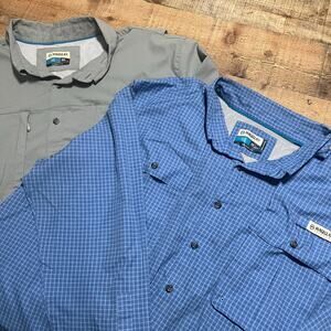 Magellan BUNDLE Men's 2 Vented PFG Fishing Longsleeve Performance Shirts Sz 3XL